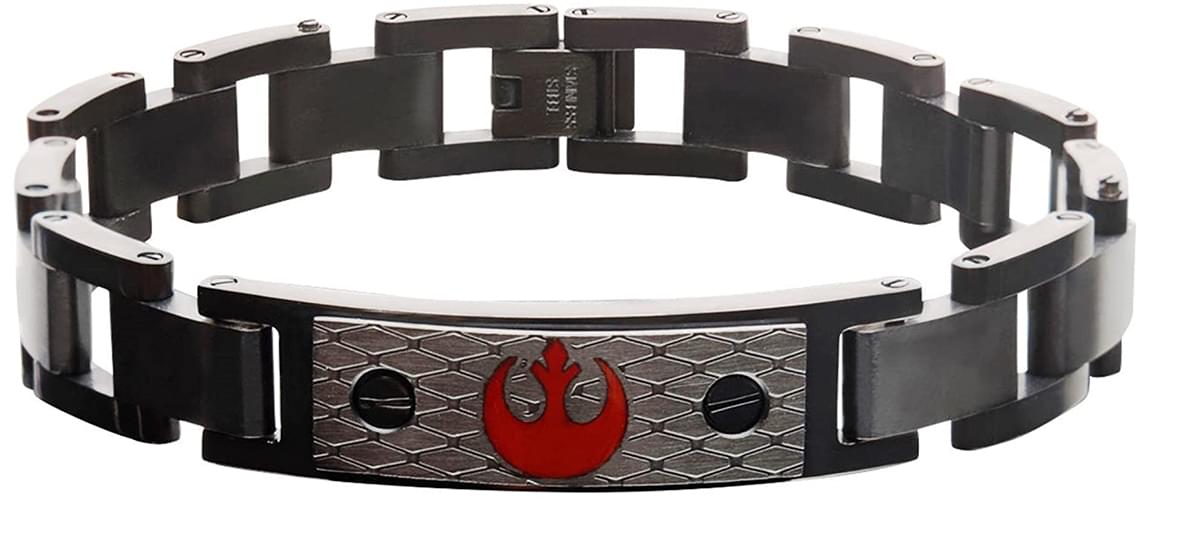 Star Wars The Force Awakens Rebel Symbol Link Bracelet 8.5"