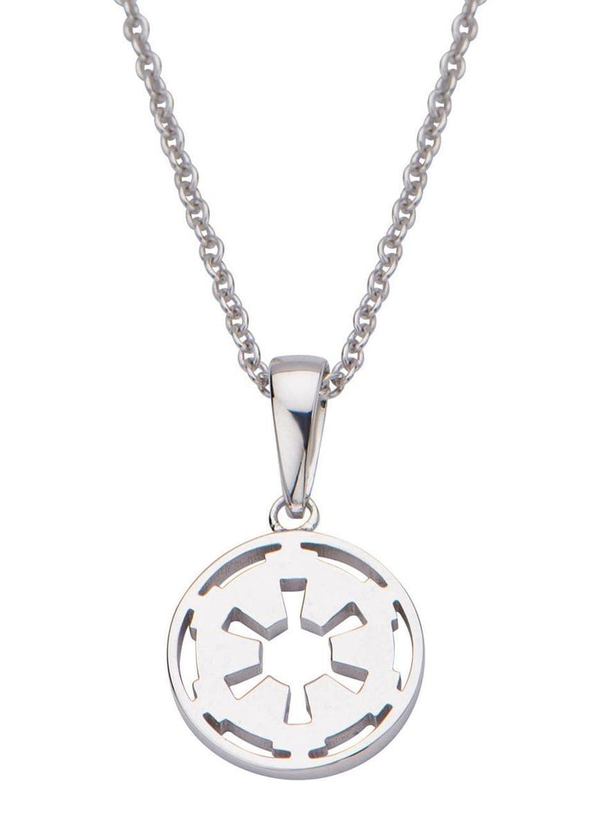 Star Wars Imperial Symbol 18" Stainless Steel Pendant Necklace