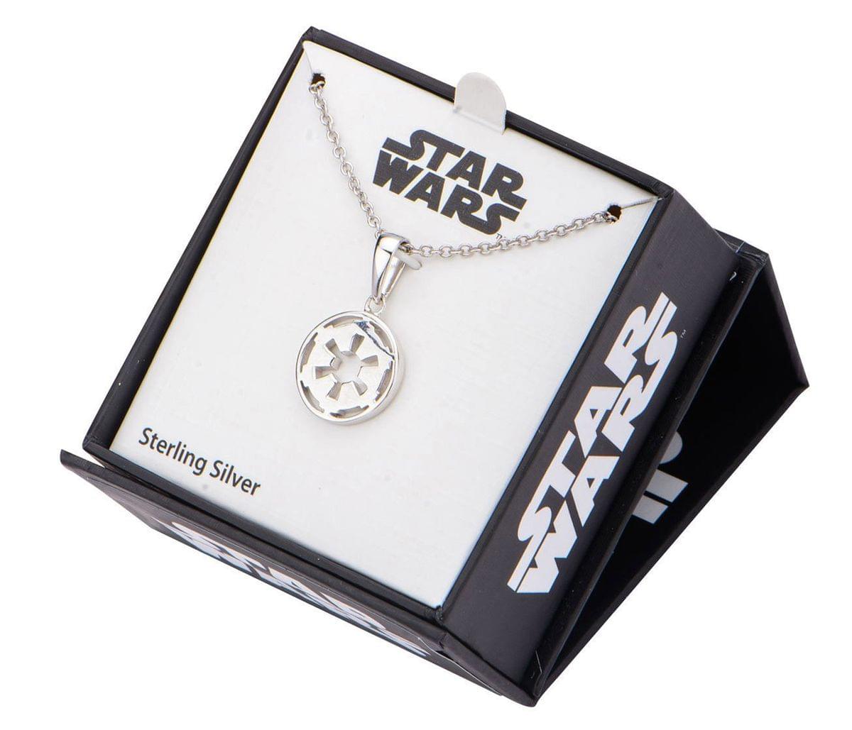 Star Wars Imperial Symbol 18" Stainless Steel Pendant Necklace
