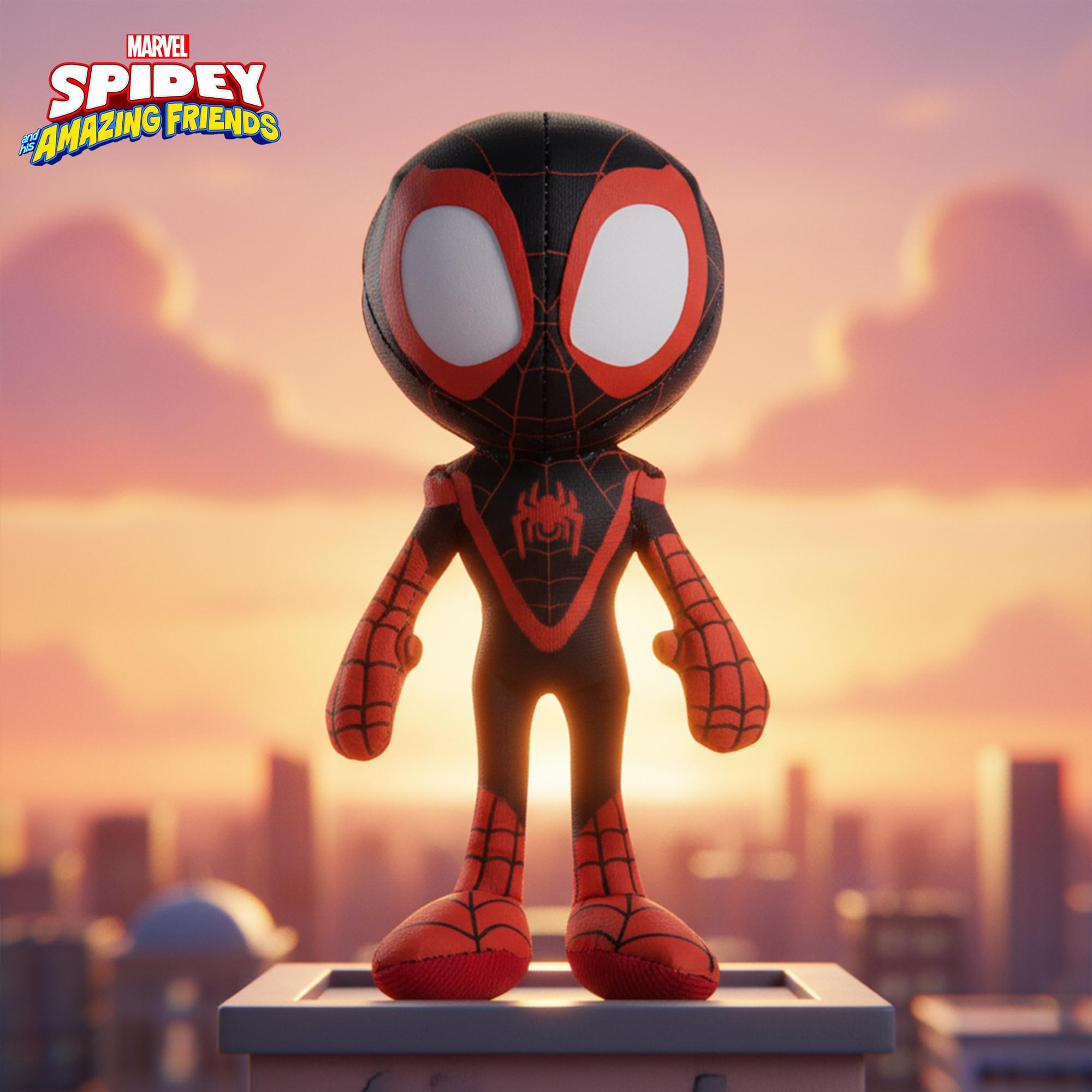Marvel Spidey & His Amazing Friends 9 Inch Plush | Miles Morales