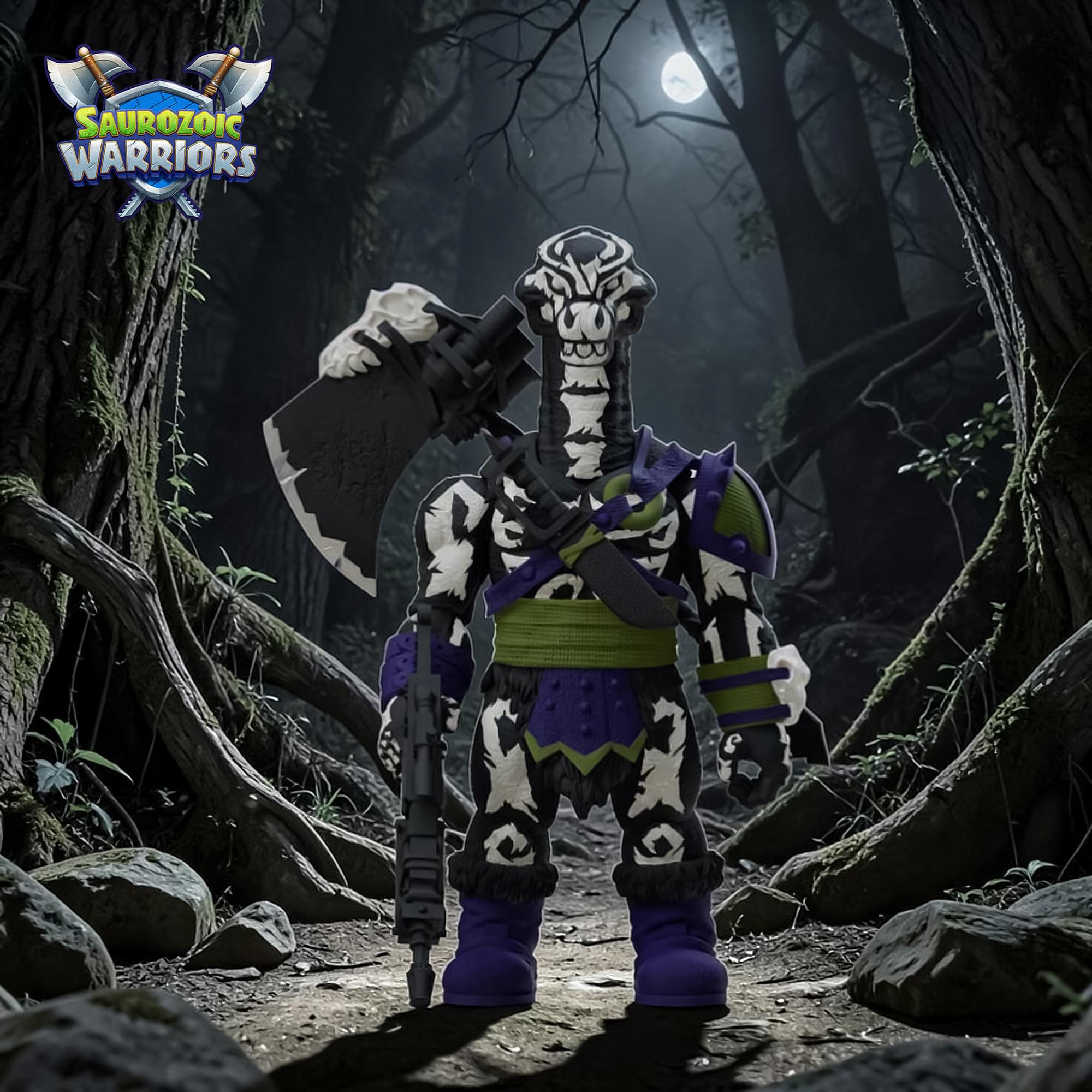 Saurozoic Warriors  1:12 Scale Action Figure | Range Brakhion (Night Lands Ver.)