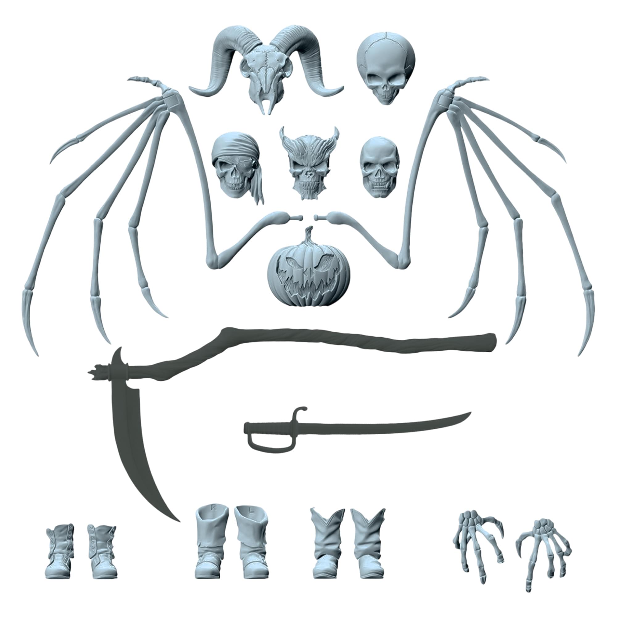 Vitruvian H.A.C.K.S. Character Builder Skeleton Kit (Menacing Mist) BBTS Exclusive