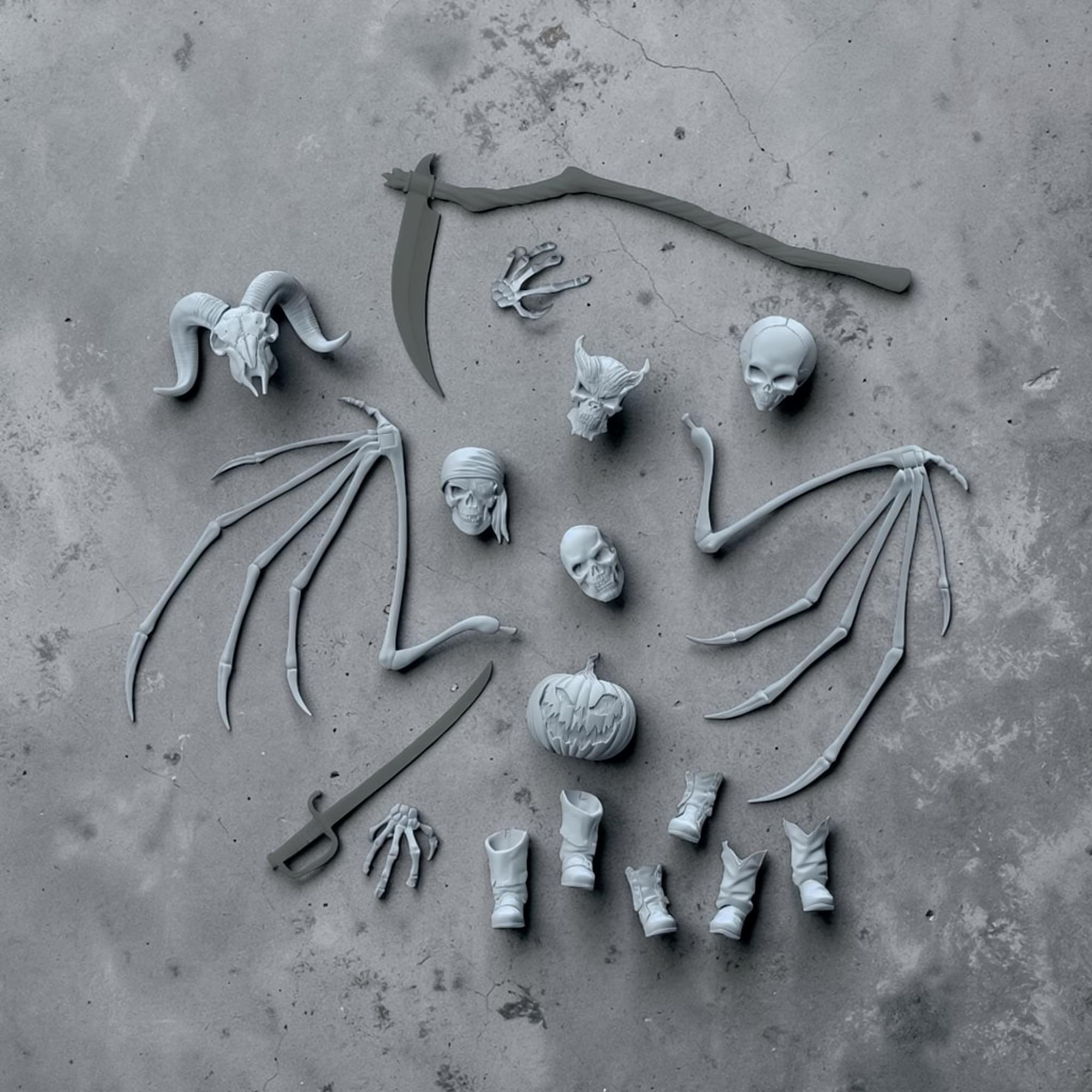 Vitruvian H.A.C.K.S. Character Builder Skeleton Kit (Menacing Mist) BBTS Exclusive