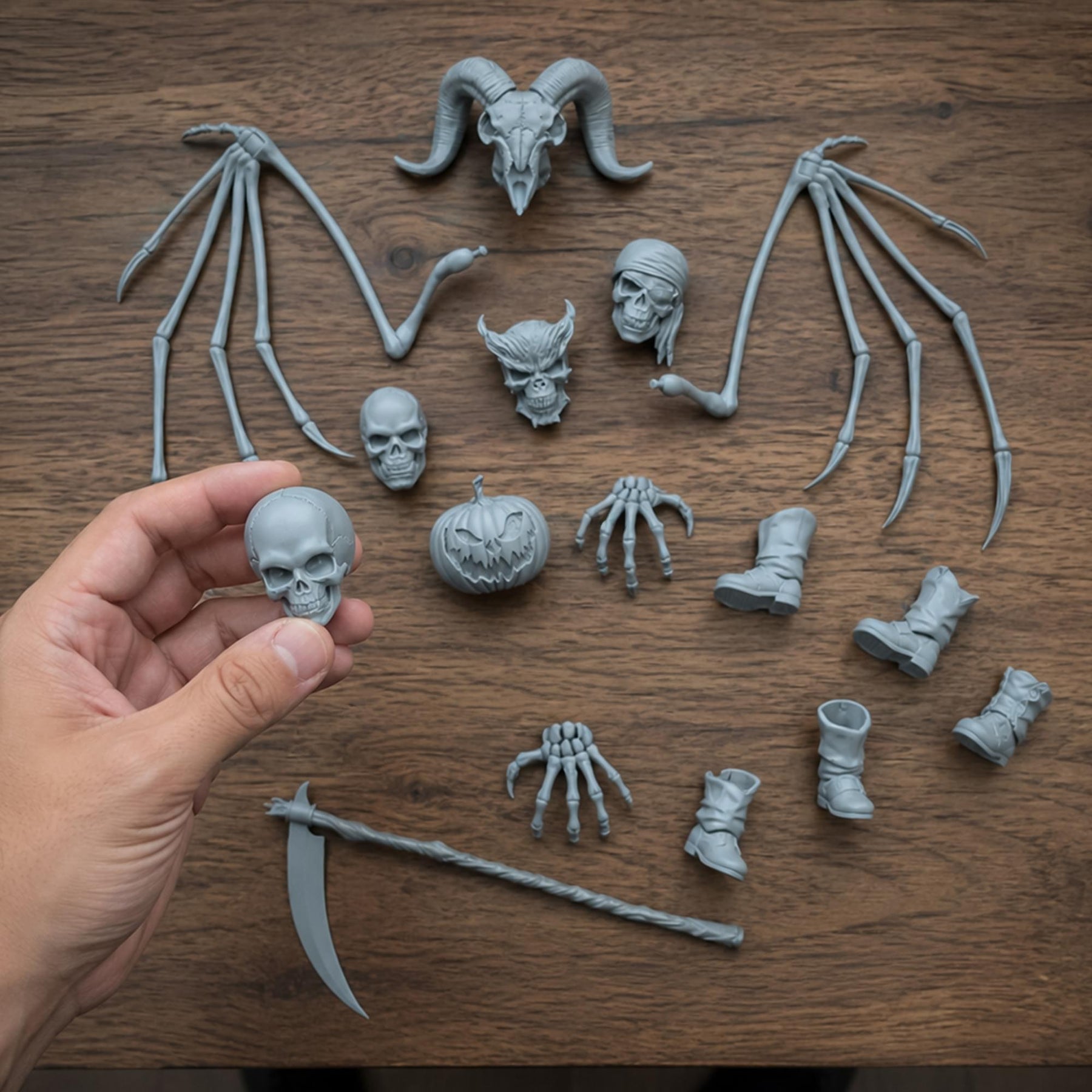 Vitruvian H.A.C.K.S. Character Builder Skeleton Kit (Menacing Mist) BBTS Exclusive