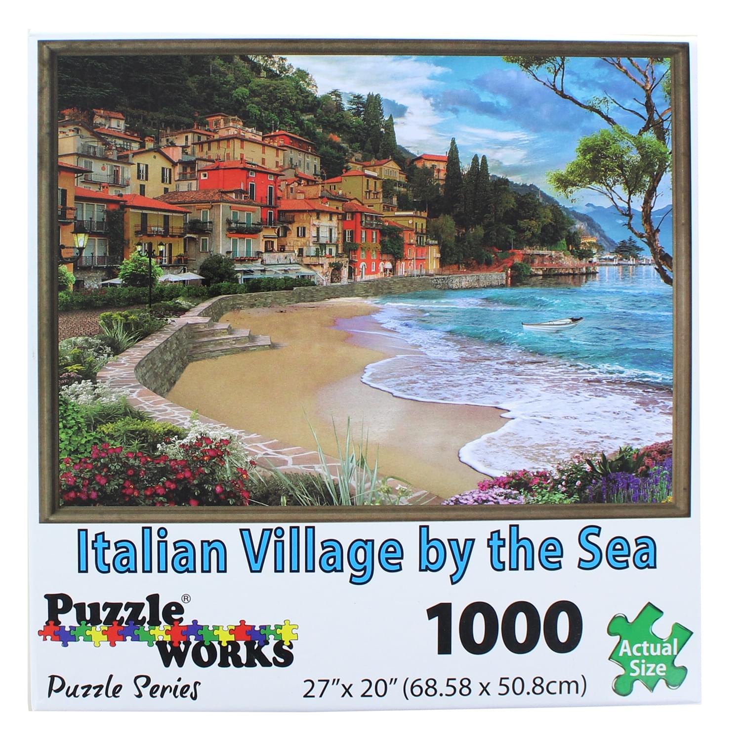 PuzzleWorks 1000 Piece Jigsaw Puzzle | Italian Village By The Sea