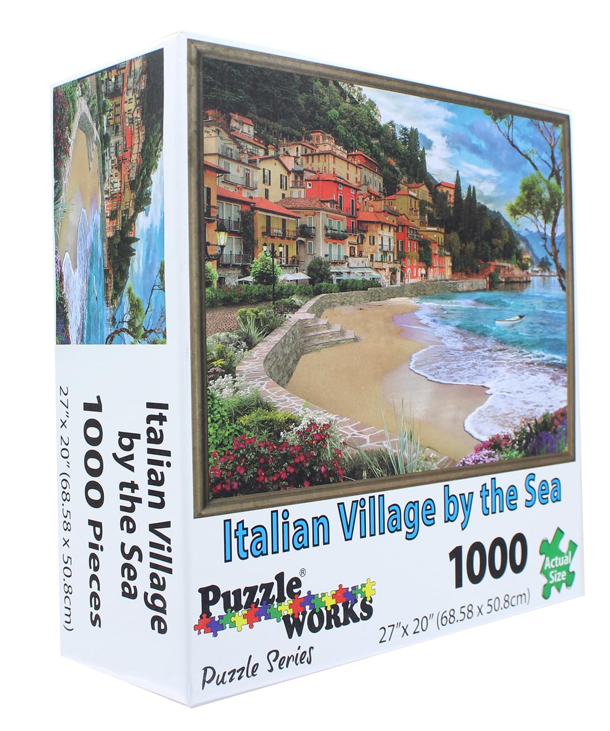PuzzleWorks 1000 Piece Jigsaw Puzzle | Italian Village By The Sea