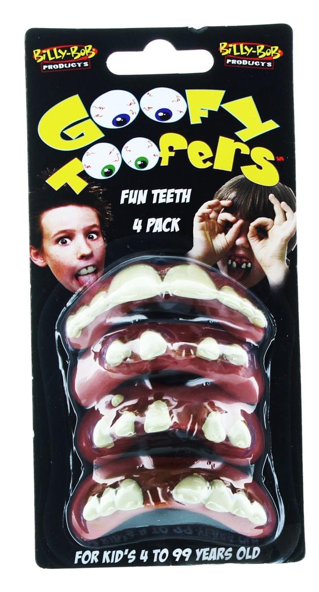 Billy Bob Goofy Toofers Rotted Redneck Costume Teeth: 4-Pack