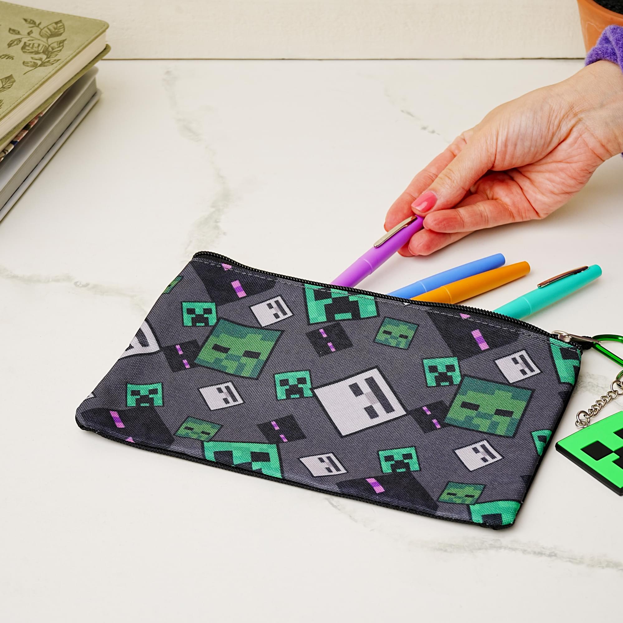 Minecraft Creeper 5 Piece 16 Inch Backpack Set