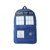 Doctor Who Blue TARDIS Police Box Basic Backpack Knapsack