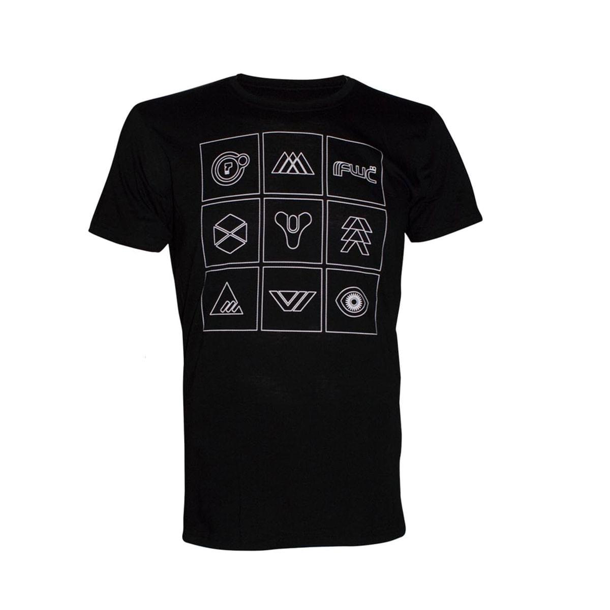 Destiny Game Symbols Adult Men's Grey T-Shirt