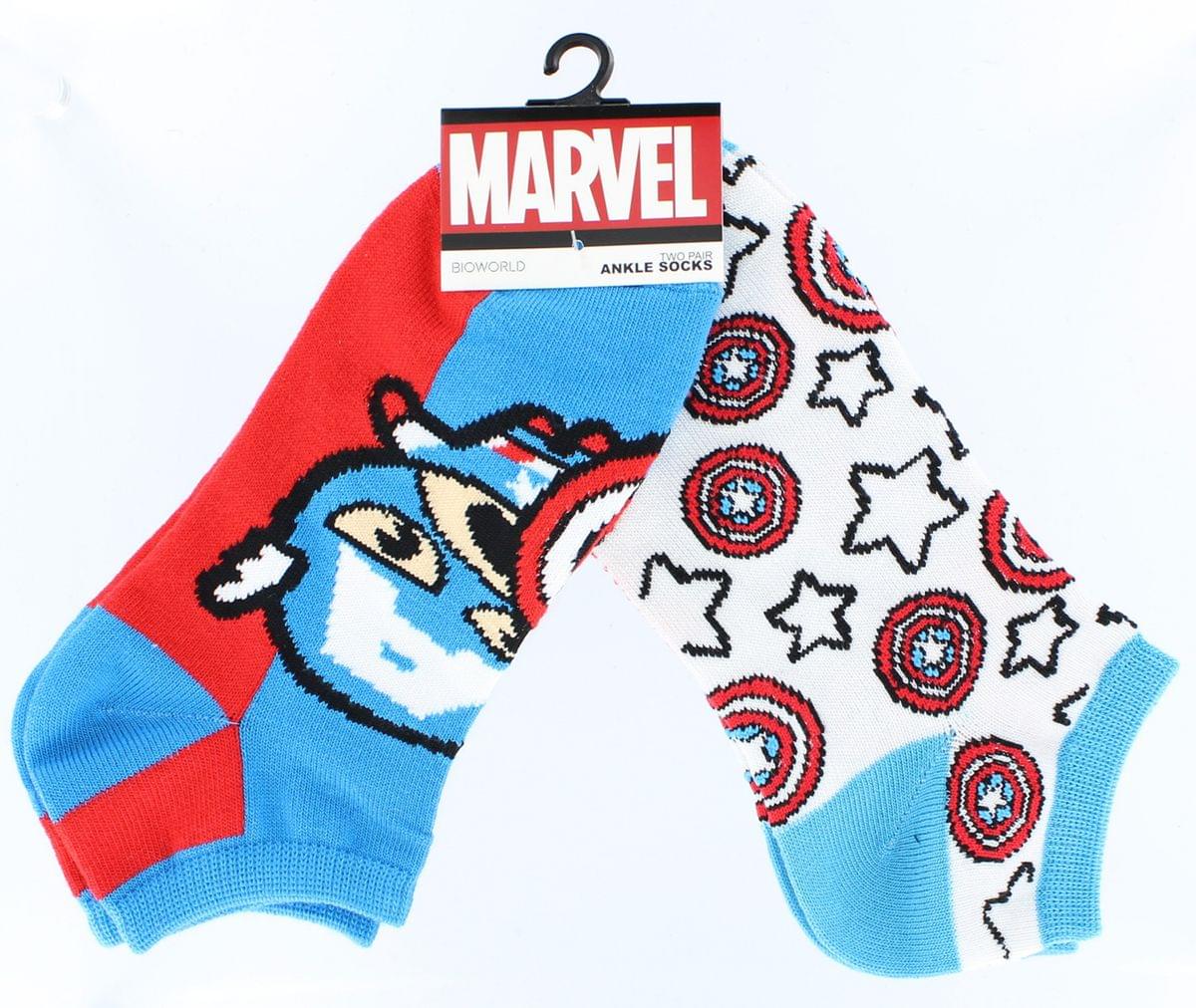 Captain America Ankle Socks 2-Pack