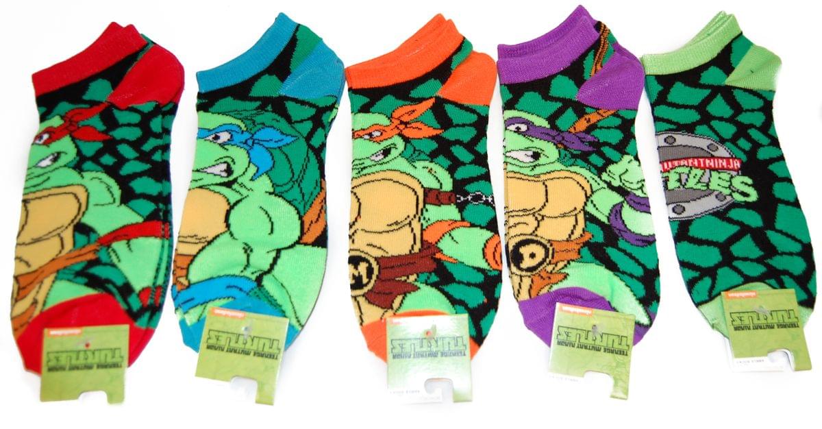 Teenage Mutant Ninja Turtles Character Ankle Socks 5 Pair