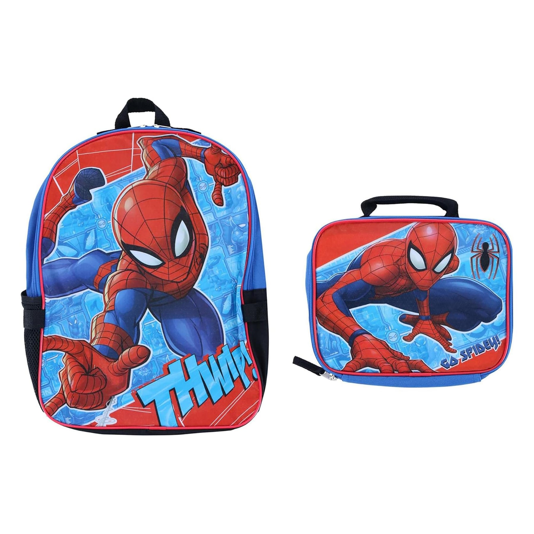 Marvel Spider-Man 16 Inch Backpack with Lunch Bag