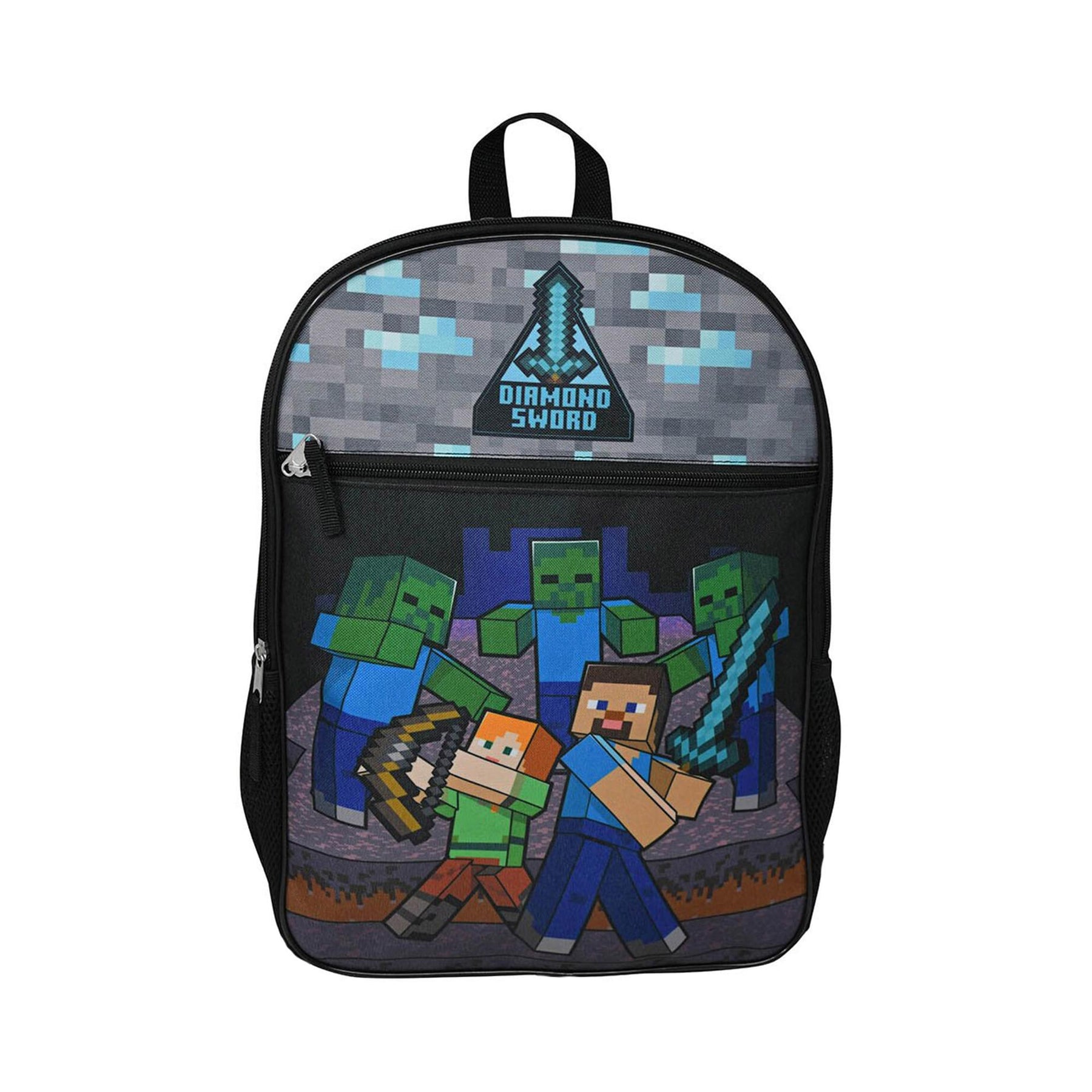 Minecraft Diamond Sword 16 Inch Kids Backpack