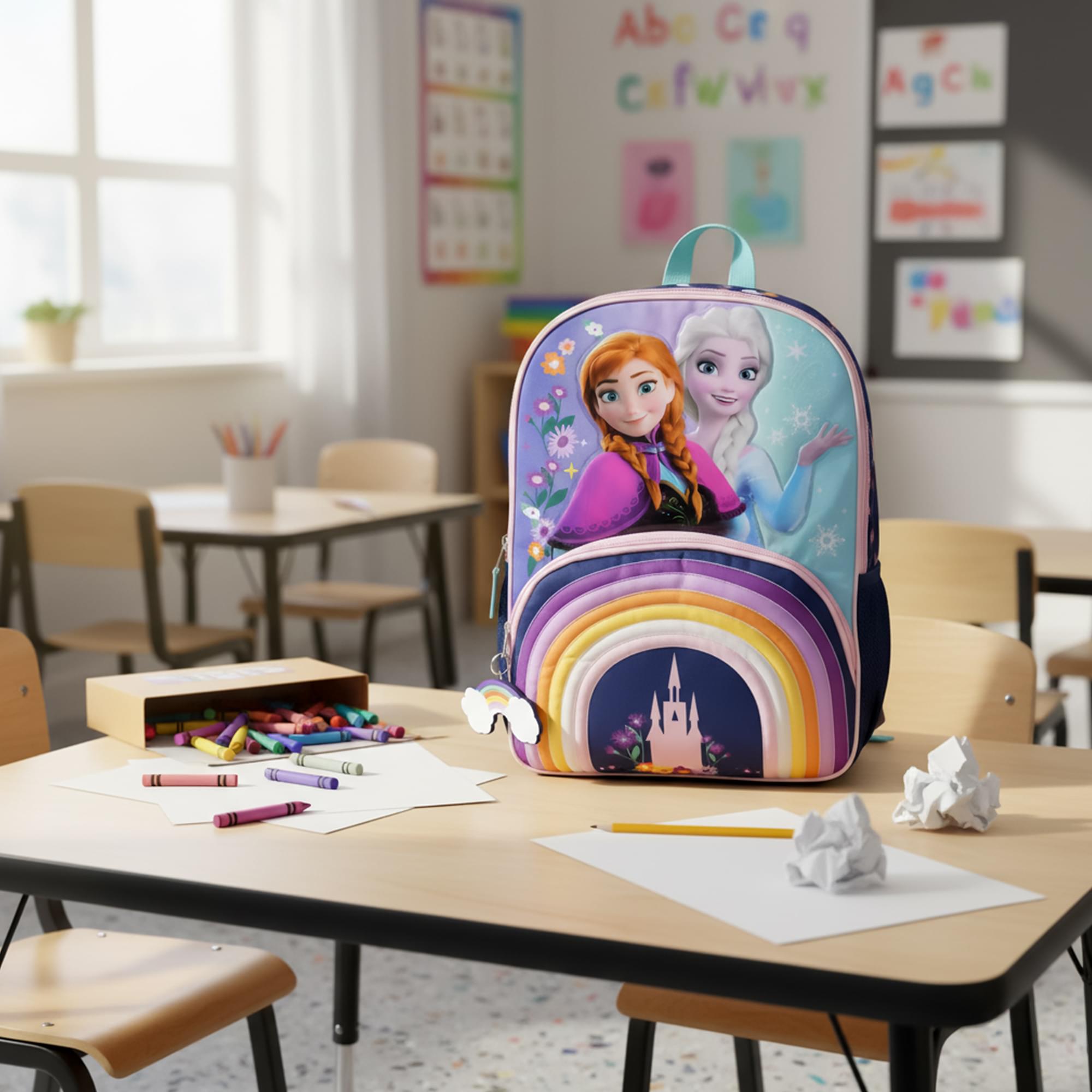 Disney Frozen Anna & Elsa 16 Inch School Backpack