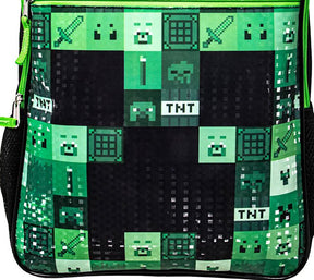 Minecraft TNT Creeper 16 Inch Kids Backpack