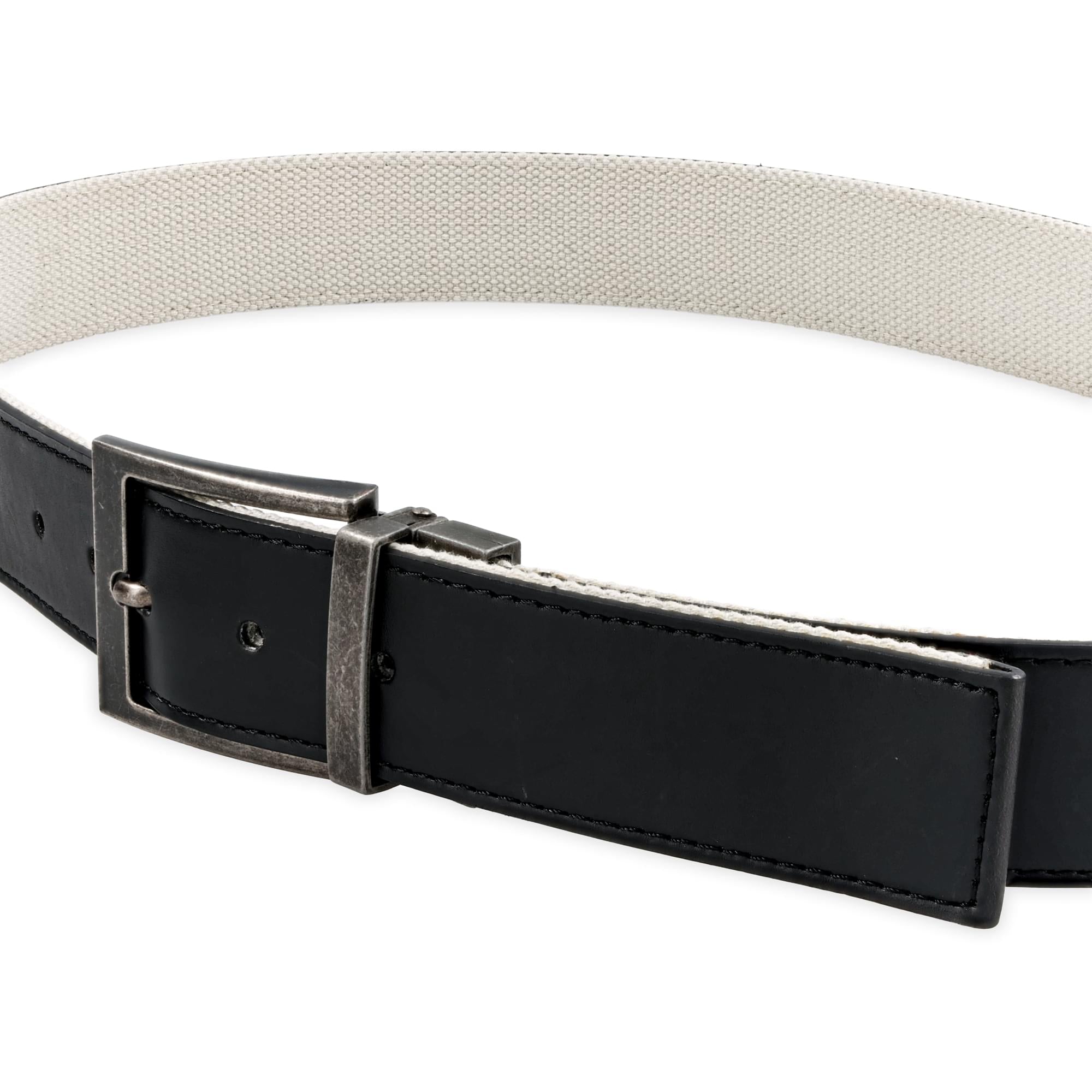 Black & Tan Reversible Canvas Men's Belt