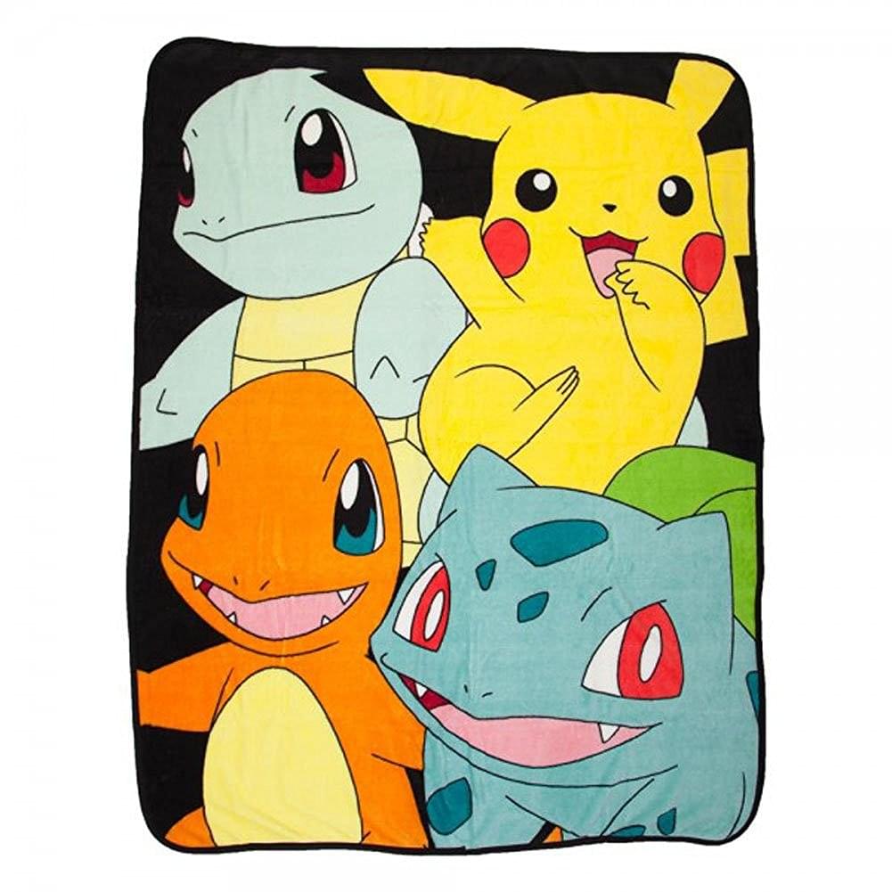 Pokemon Multi Character Lightweight Fleece Throw Blanket | 48 x 60 Inches