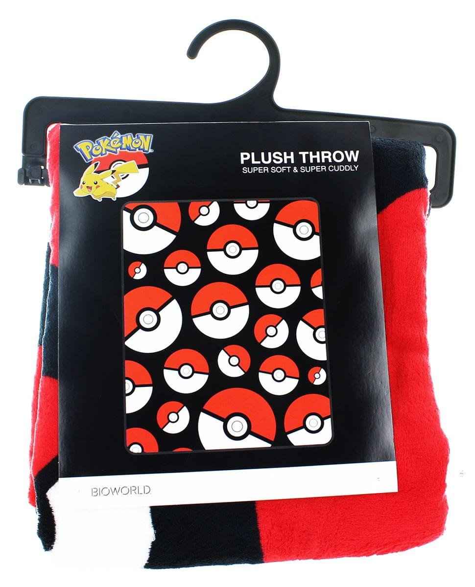 Pokemon Pokeball Lightweight Fleece Throw Blanket | 48 x 60 Inches