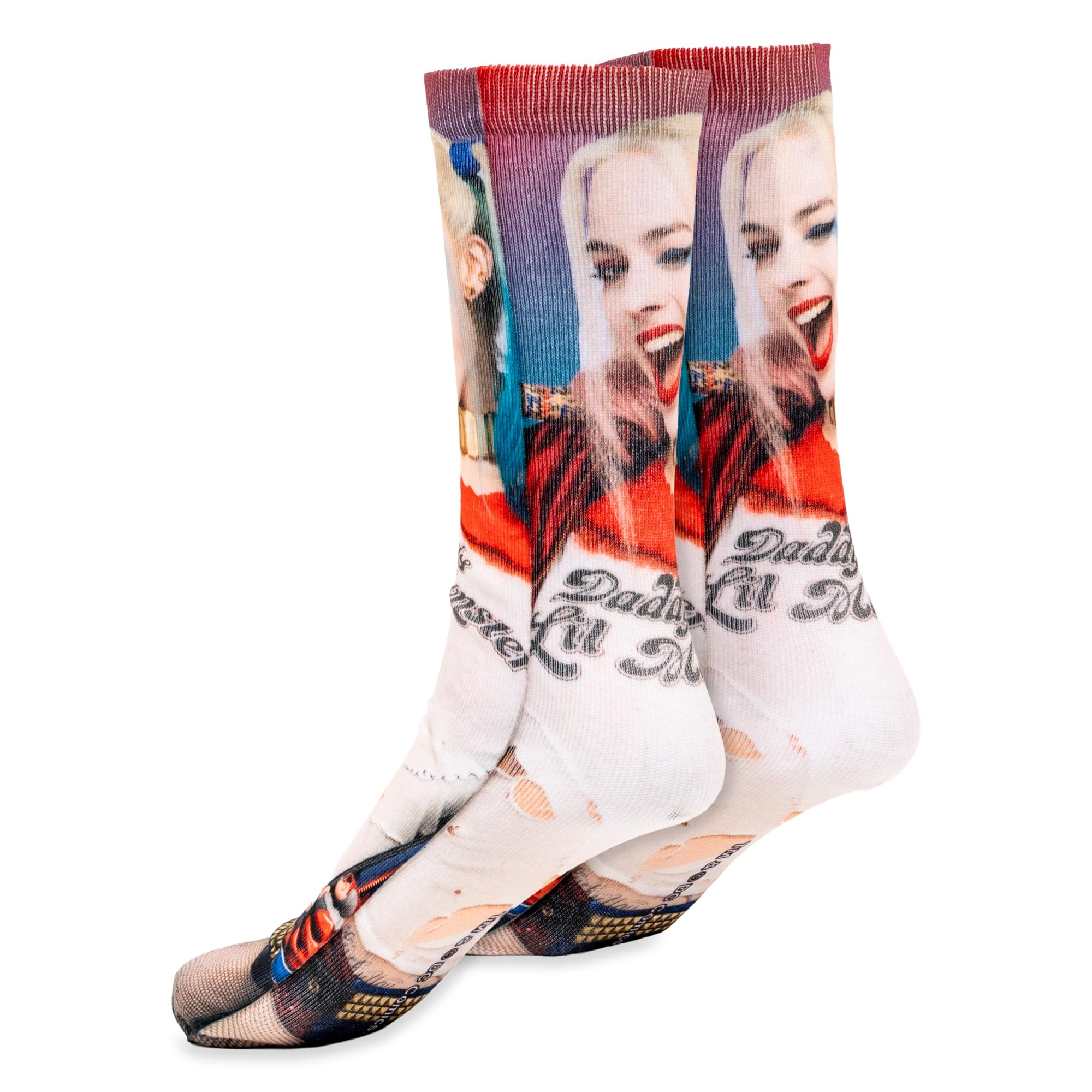 DC Comics Suicide Squad Harley Quinn Sublimated Crew Socks