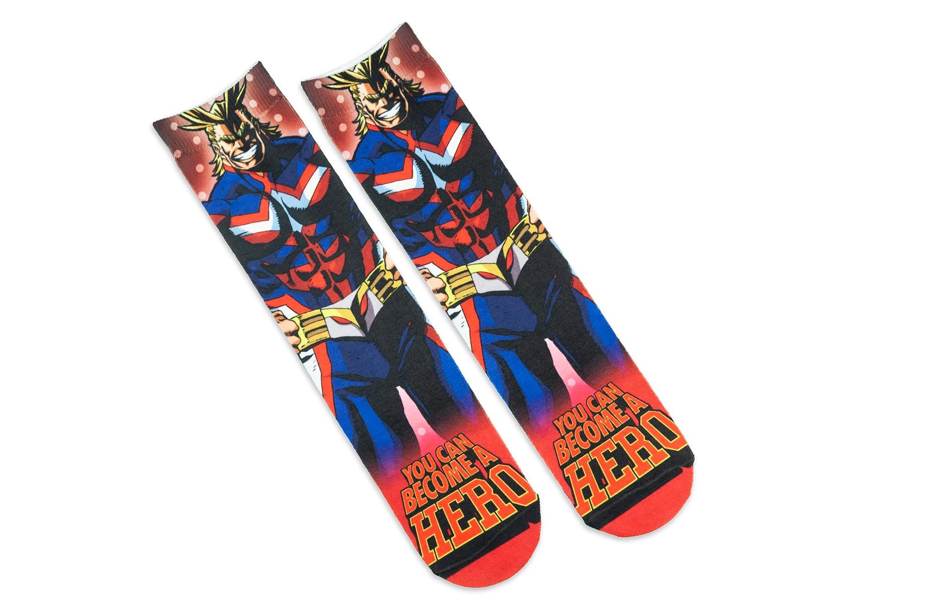 My Hero Academia All Might Adult Crew Socks