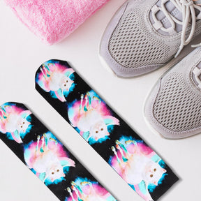 Unicorn Cat Photo Print Crew Socks