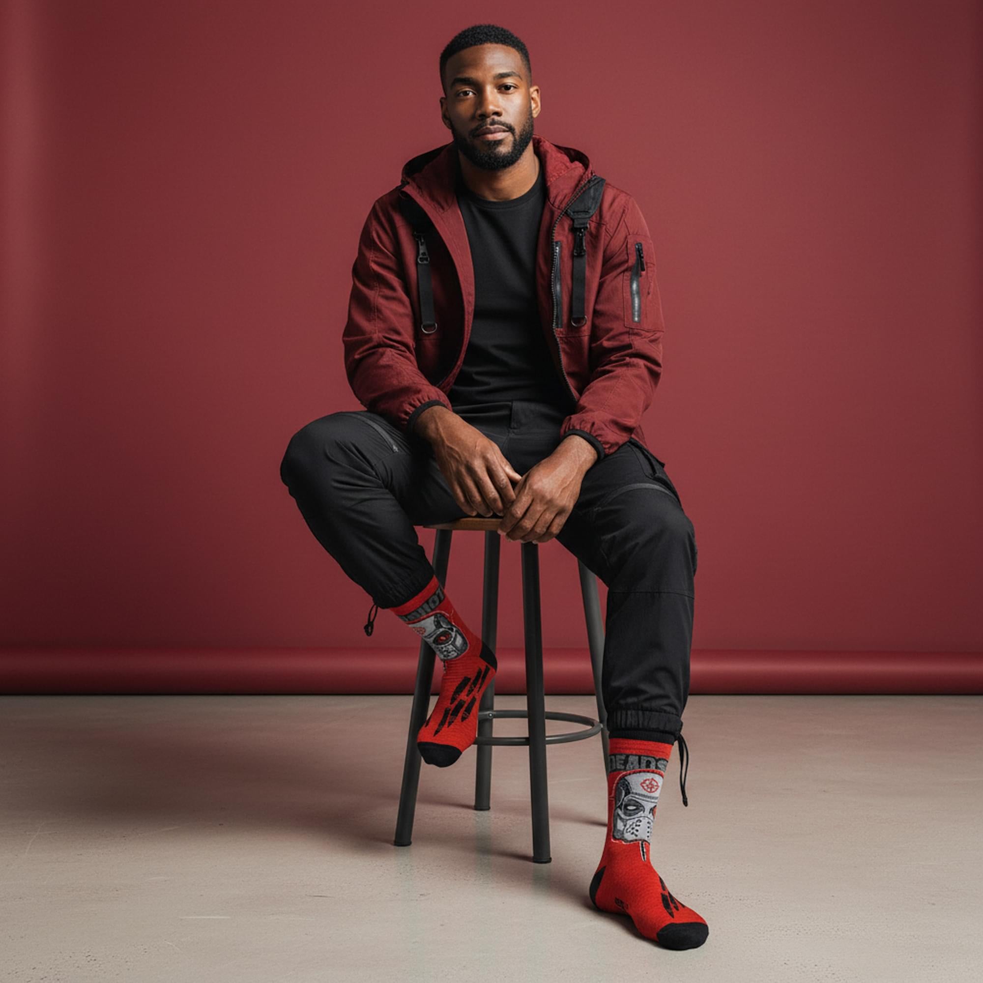 Suicide Squad Deadshot Men's Crew Socks