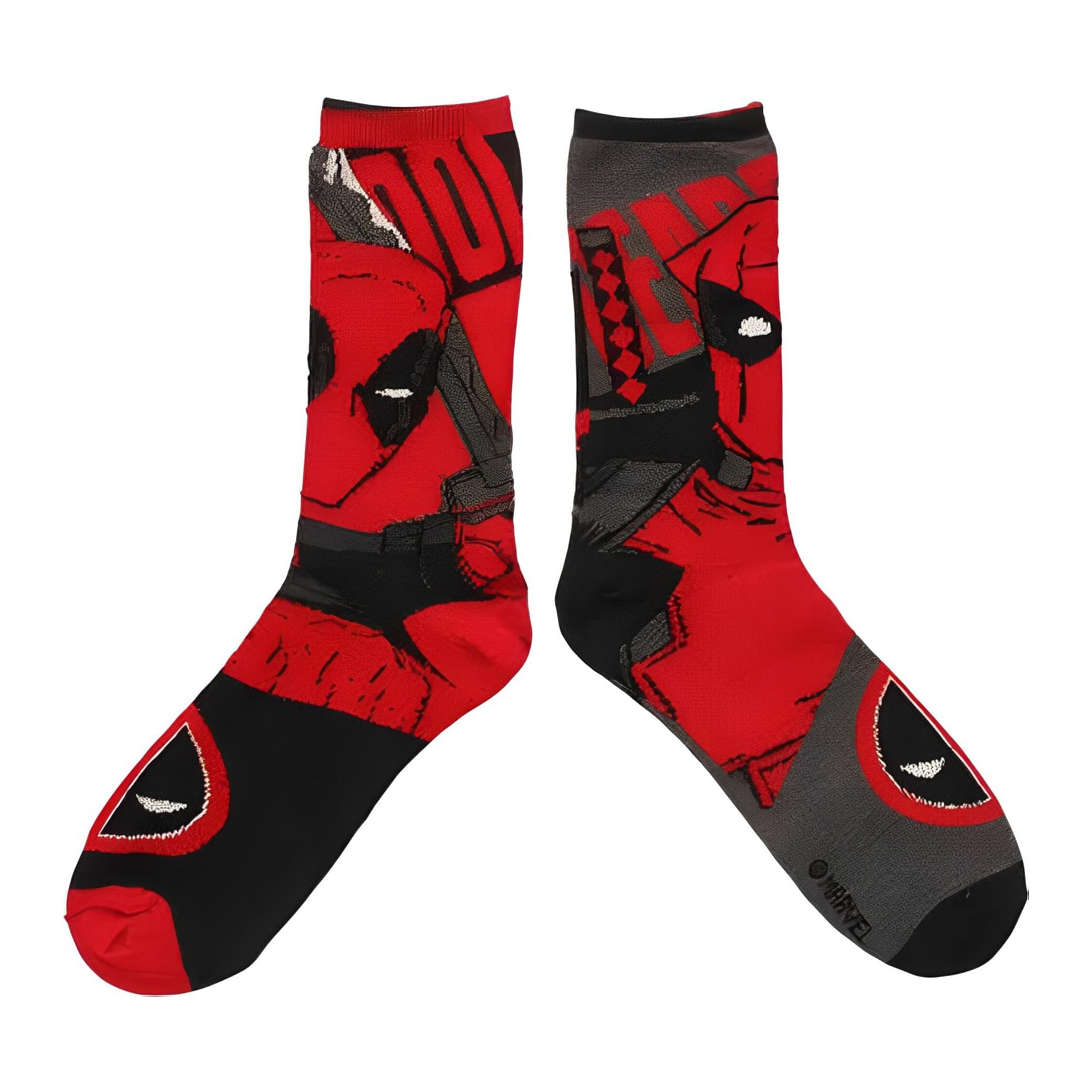 Marvel Deadpool Reversible Men's Crew Socks