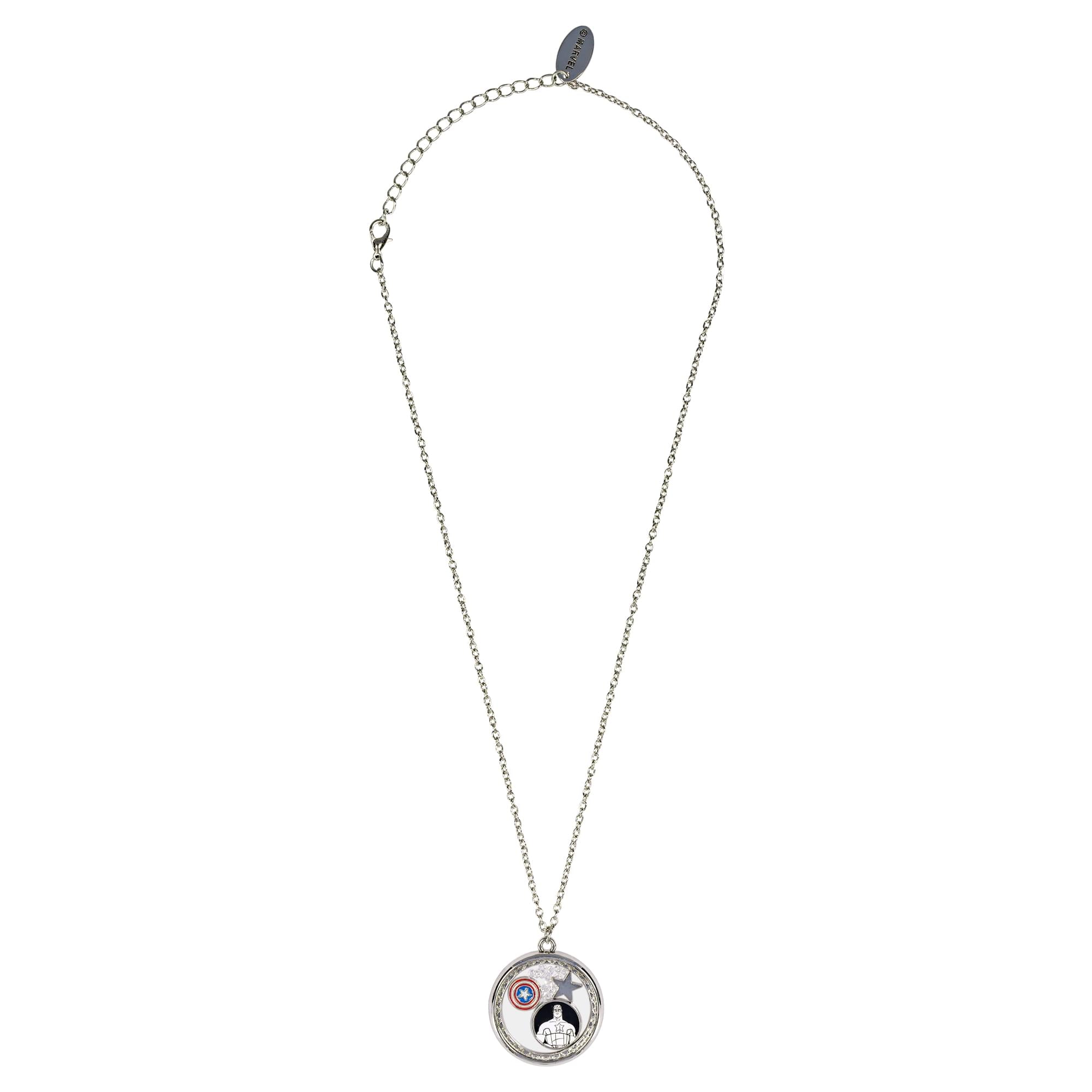 Captain America Charm Shaker Necklace
