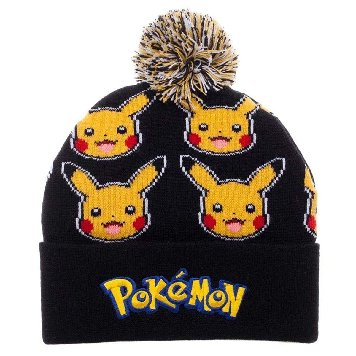 Pokemon Pikachu Cuff Pom Beanie