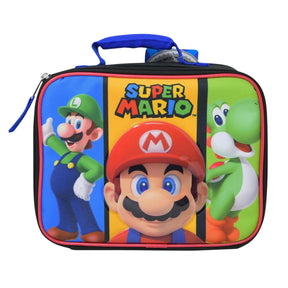 Super Mario Rectangle Lunch Bag | 9.5 x 3.5 x 8 Inches