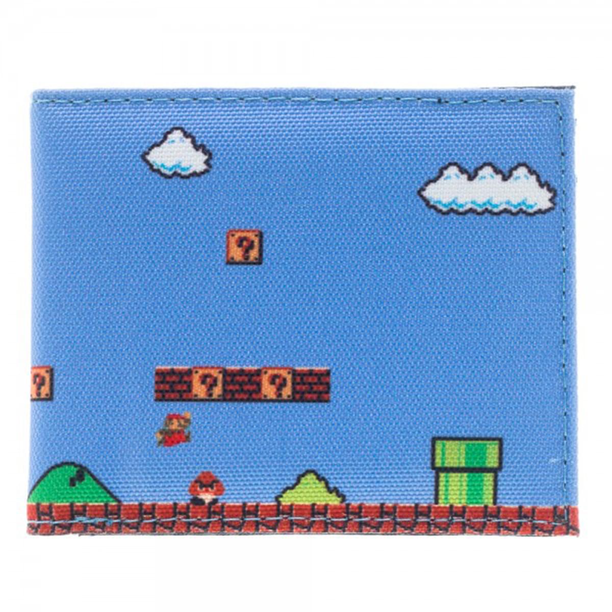 Nintendo Super Mario 8-Bit Level Sublimated Bi-Fold Wallet