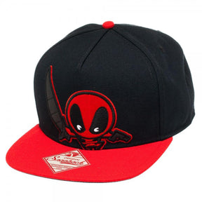 Marvel Kawaii Deadpool Black Snapback Hat