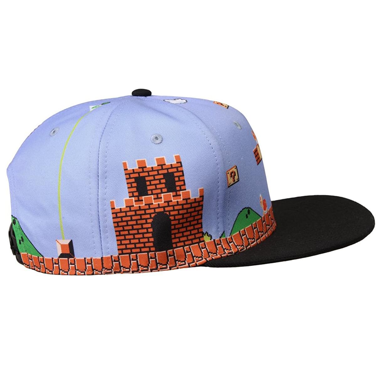 Super Mario Bros. 8-bit Landscape Snapback Hat