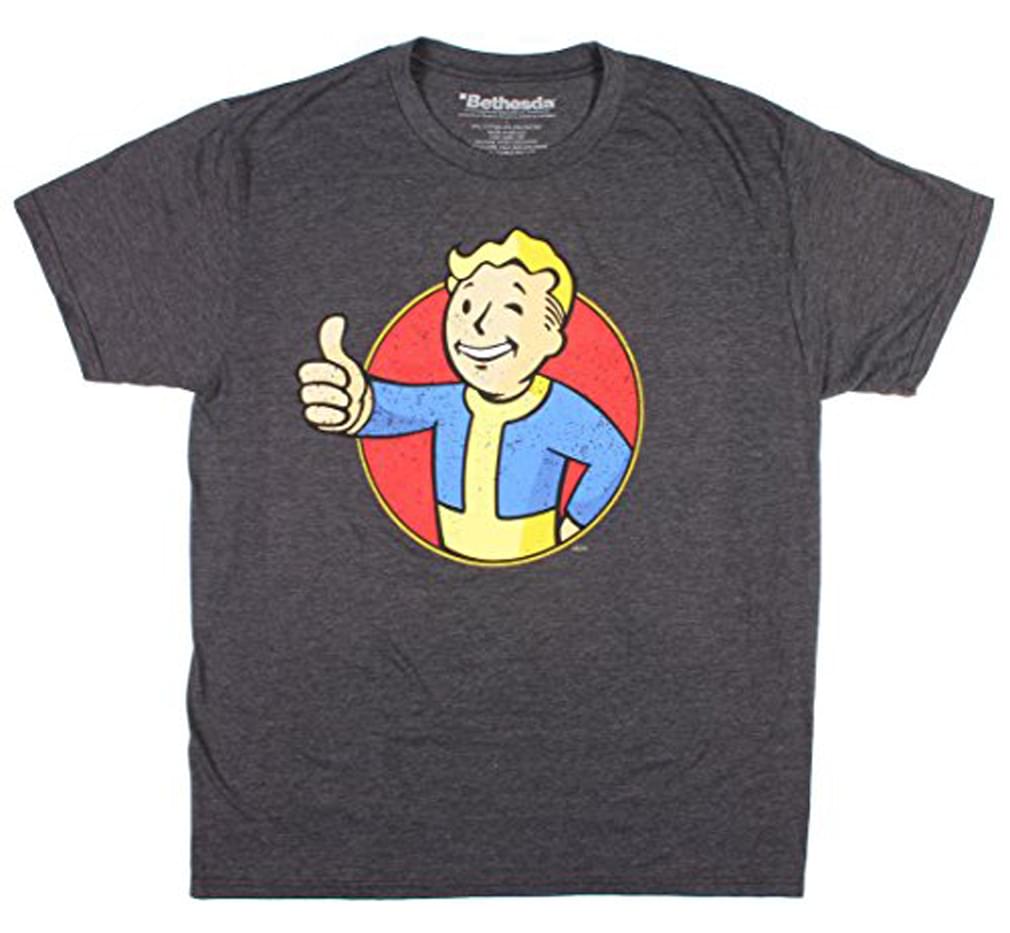 Fallout Vault Boy Men's Charcoal Heather T-Shirt