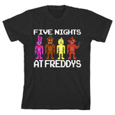 Five Nights at Freddy's "5 Nights at Freddy's" Boy's Black T-Shirt