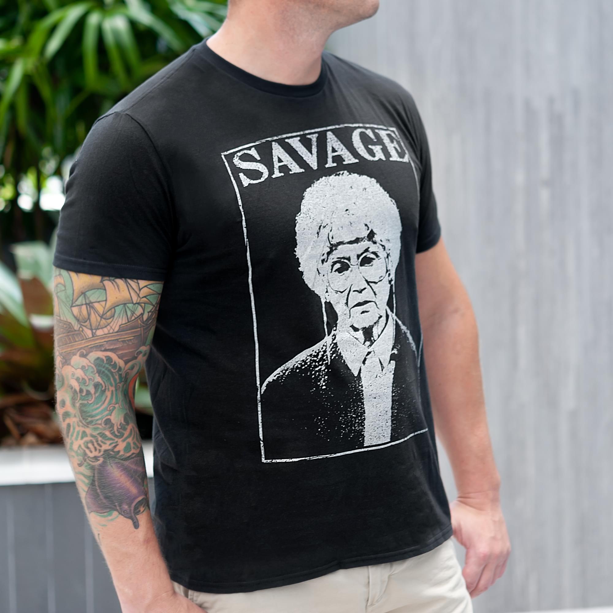 Golden Girls Sophia "Savage" Adult T-Shirt | Black