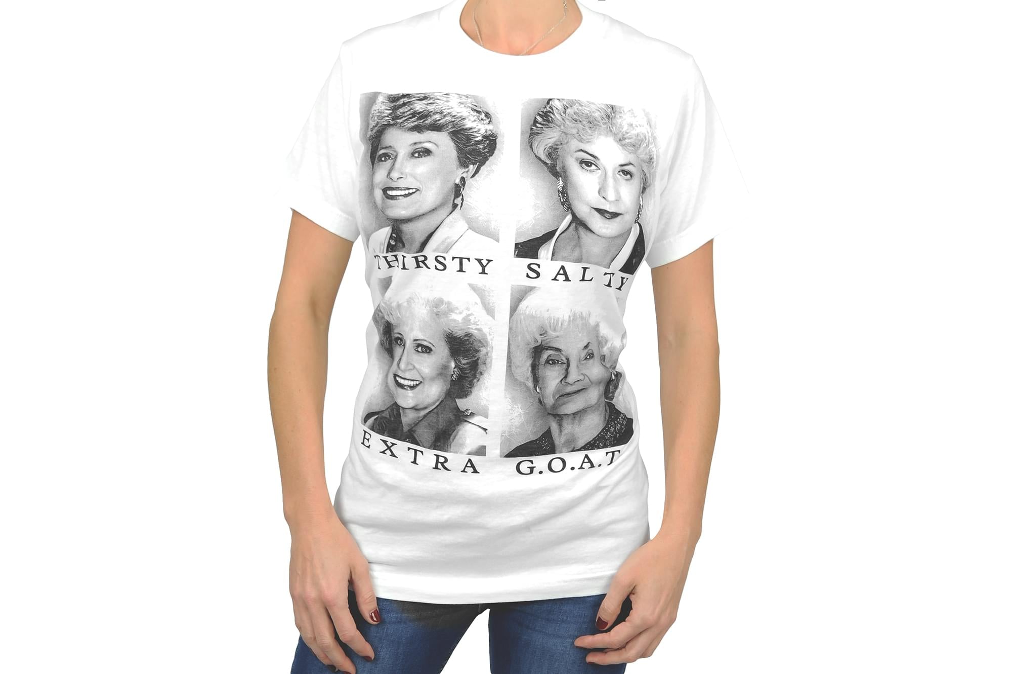 The Golden Girls Graphic Slang Adult White T-Shirt
