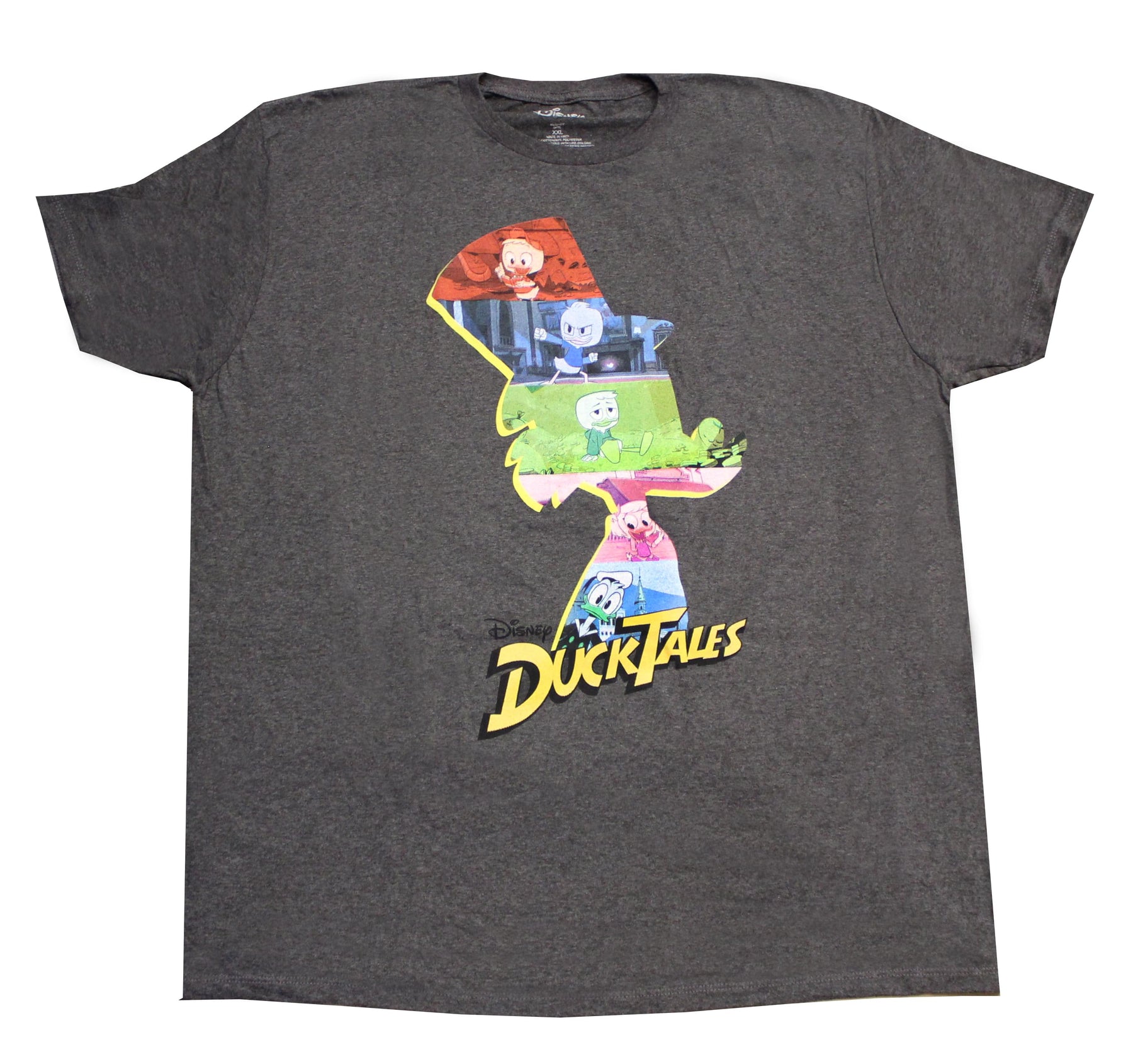 Disney Duck Tales Characters Charcoal T-Shirt