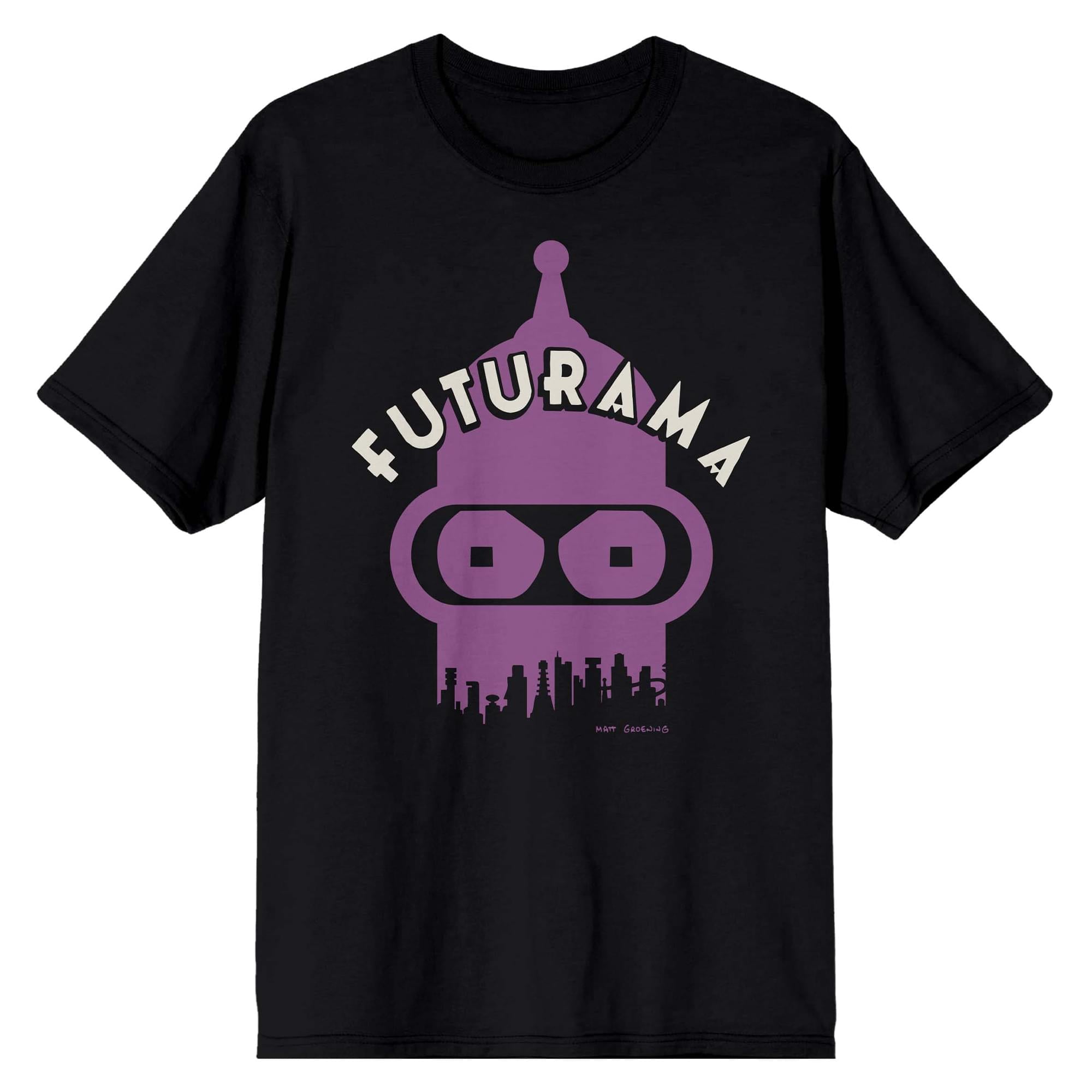 Futurama Bender Cityscape T-Shirt
