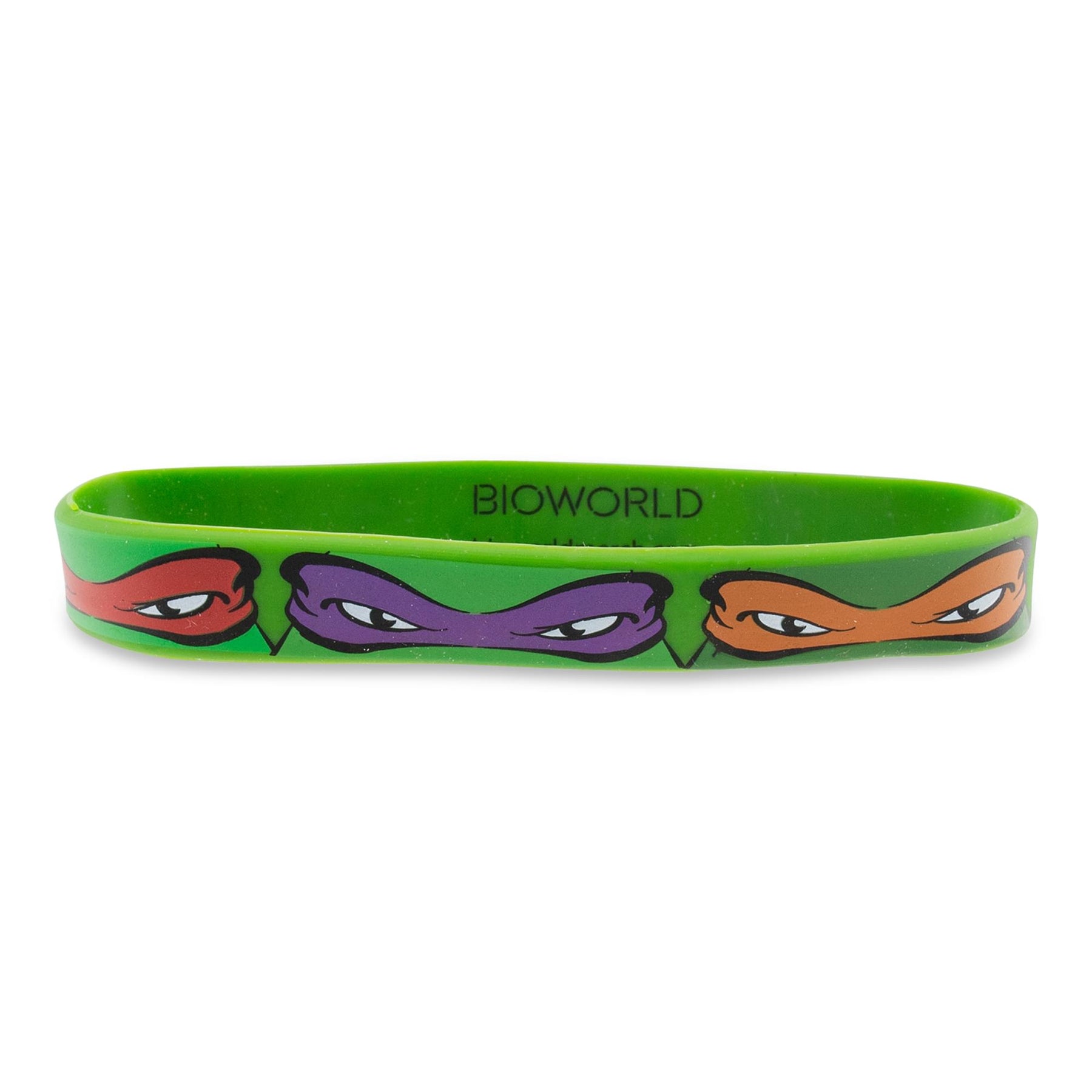 Teenage Mutant Ninja Turtles "Bros 4 Life" Green Rubber Bracelet 2-Pack