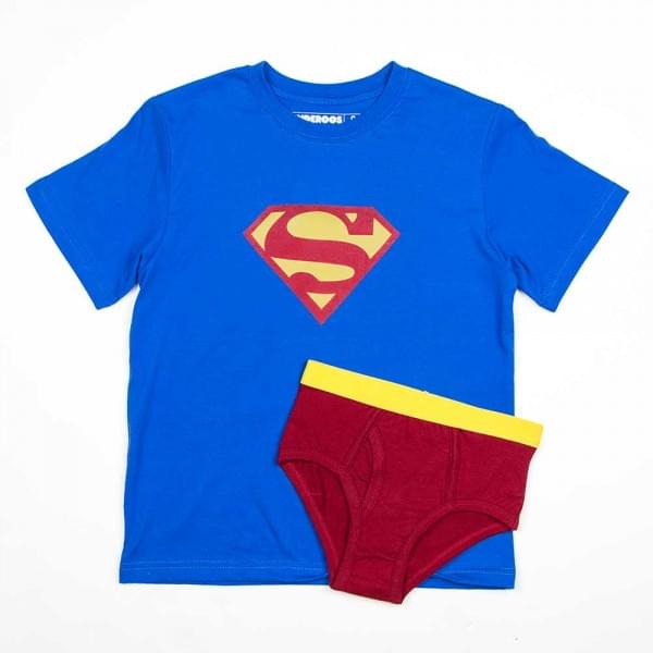 DC Comics Superman Boy's Shirt/Underwear Underoos Set