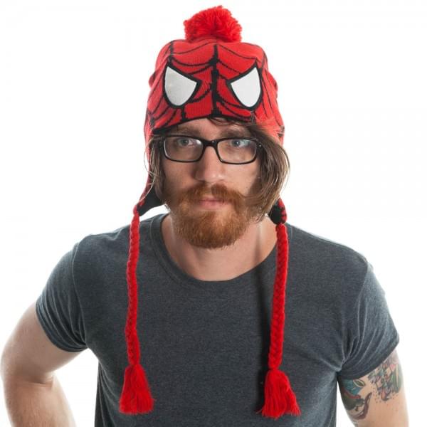Spiderman Men's Red Laplander Hat