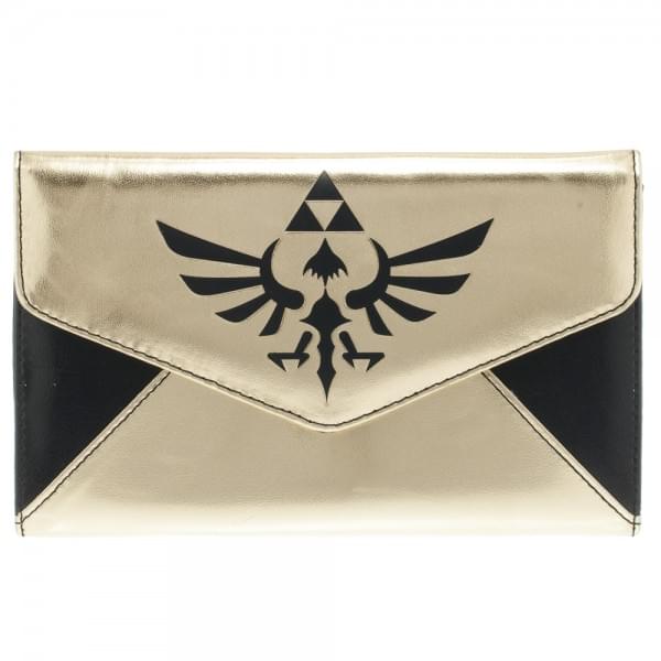 Gold Black Zelda Logo Envelope Wallet