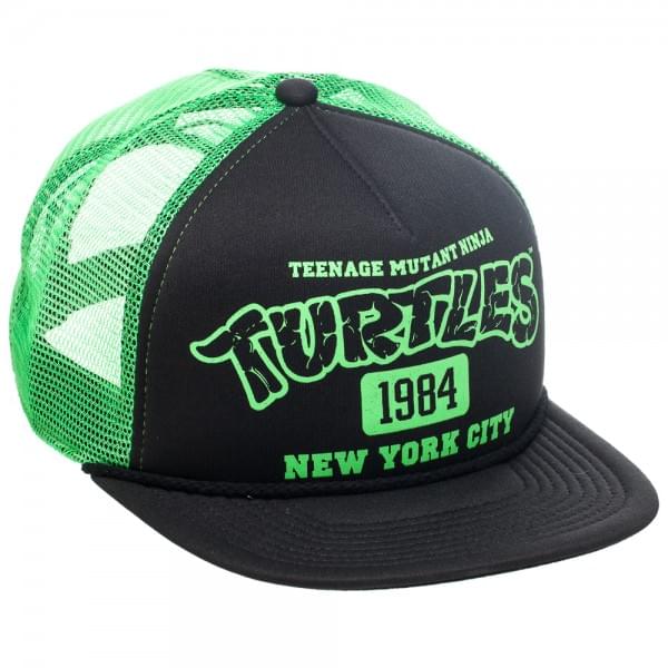 Teenage Mutant Ninja Turtles Green & Black Adjustable Trucker Hat
