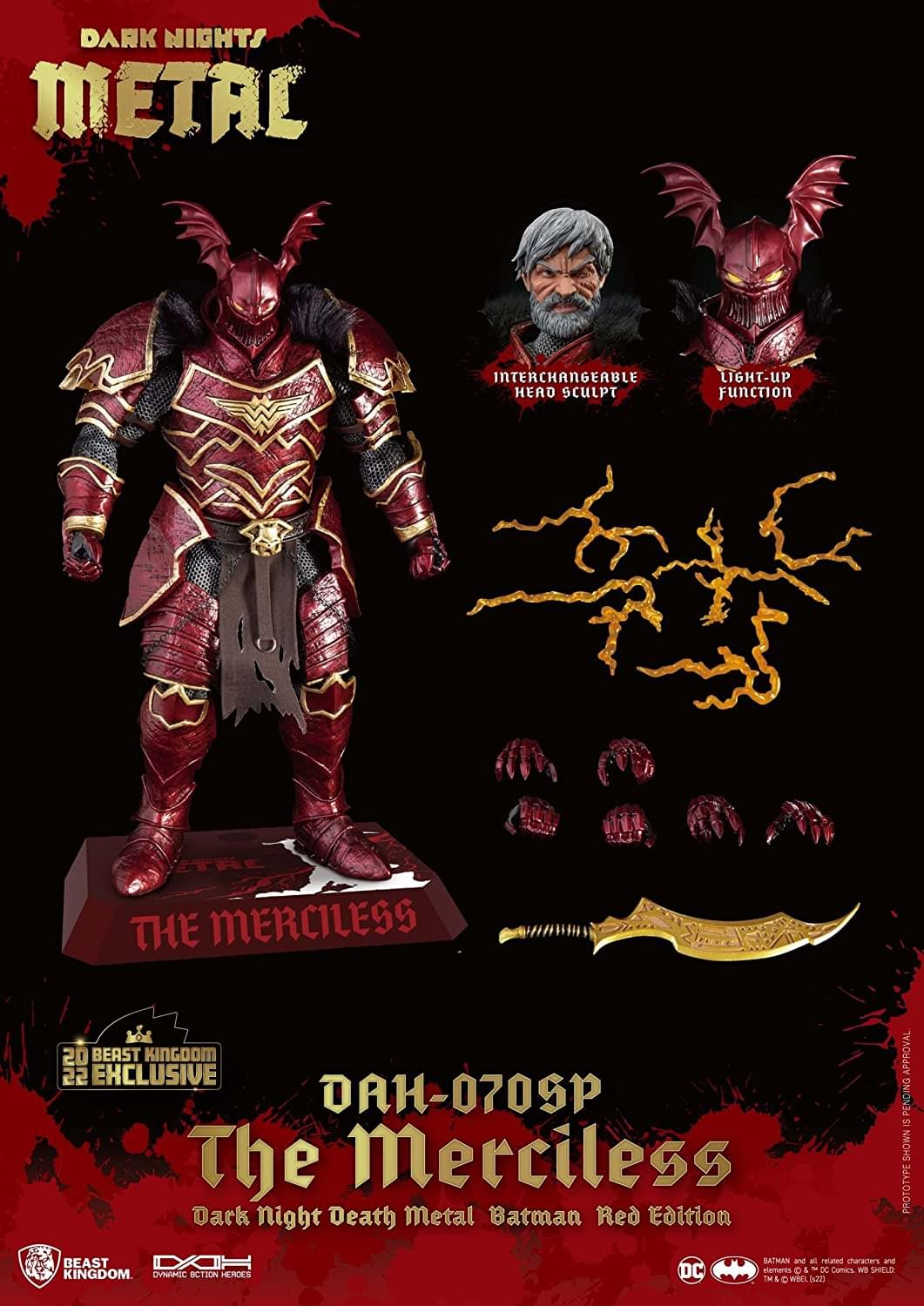 DC Death Metal Dynamic 8-ction Heroes The Merciless Exclusive Action Figure