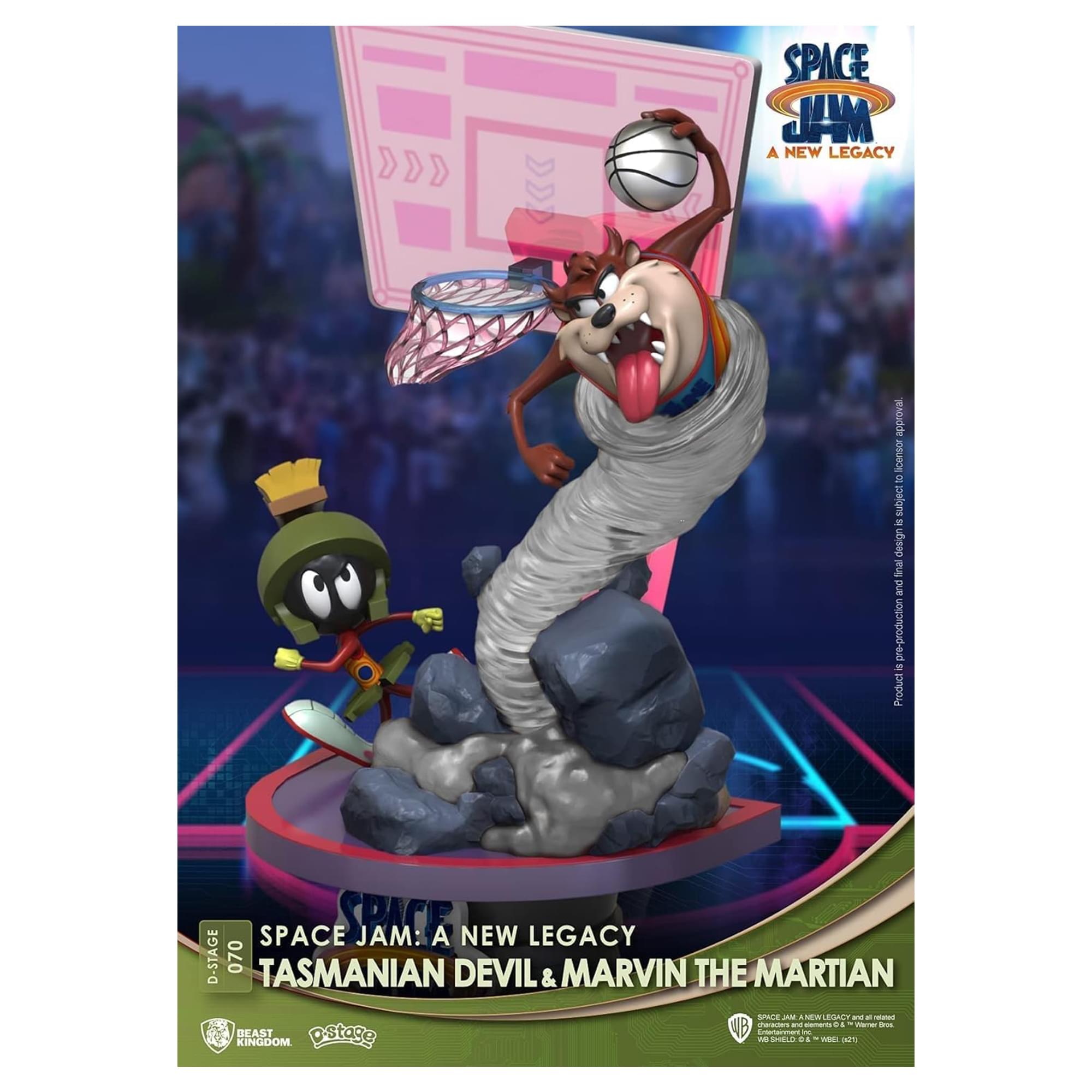 Space Jam: A New Legacy DS-070 6 Inch D-Stage Statue | Taz & Marvin the Martian