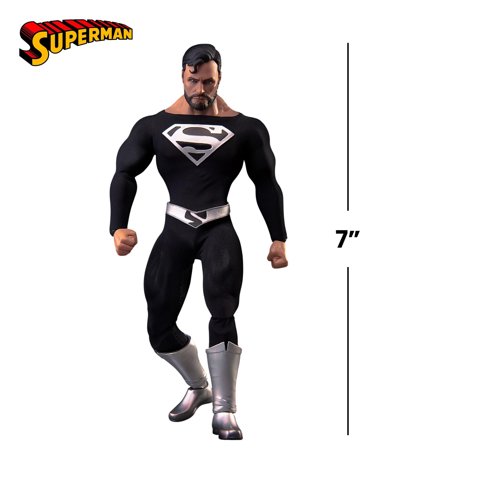 DC Comics Dynamic 8ction Heroes | DAH-45SP Superman (Black Suit Ver.)