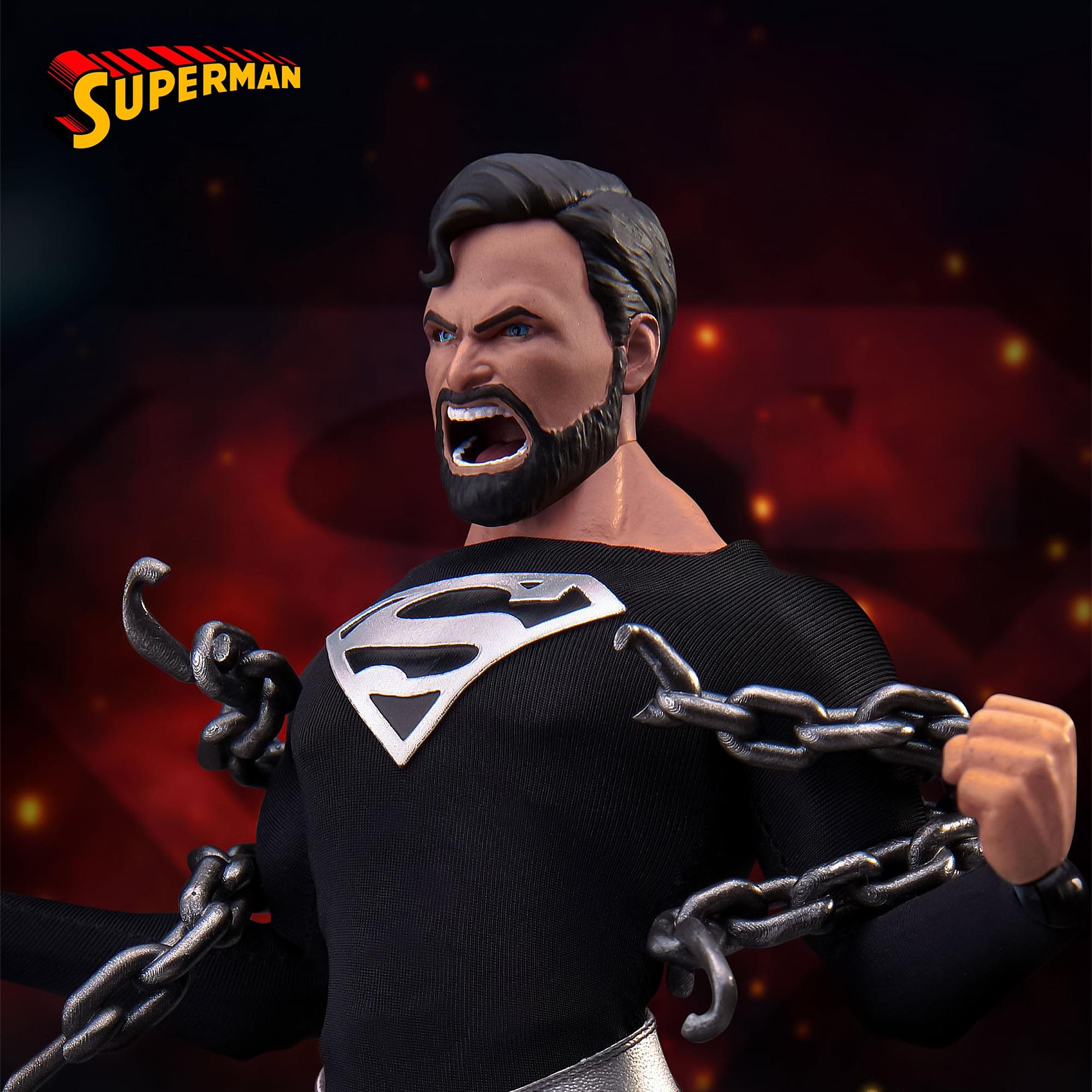 DC Comics Dynamic 8ction Heroes | DAH-45SP Superman (Black Suit Ver.)