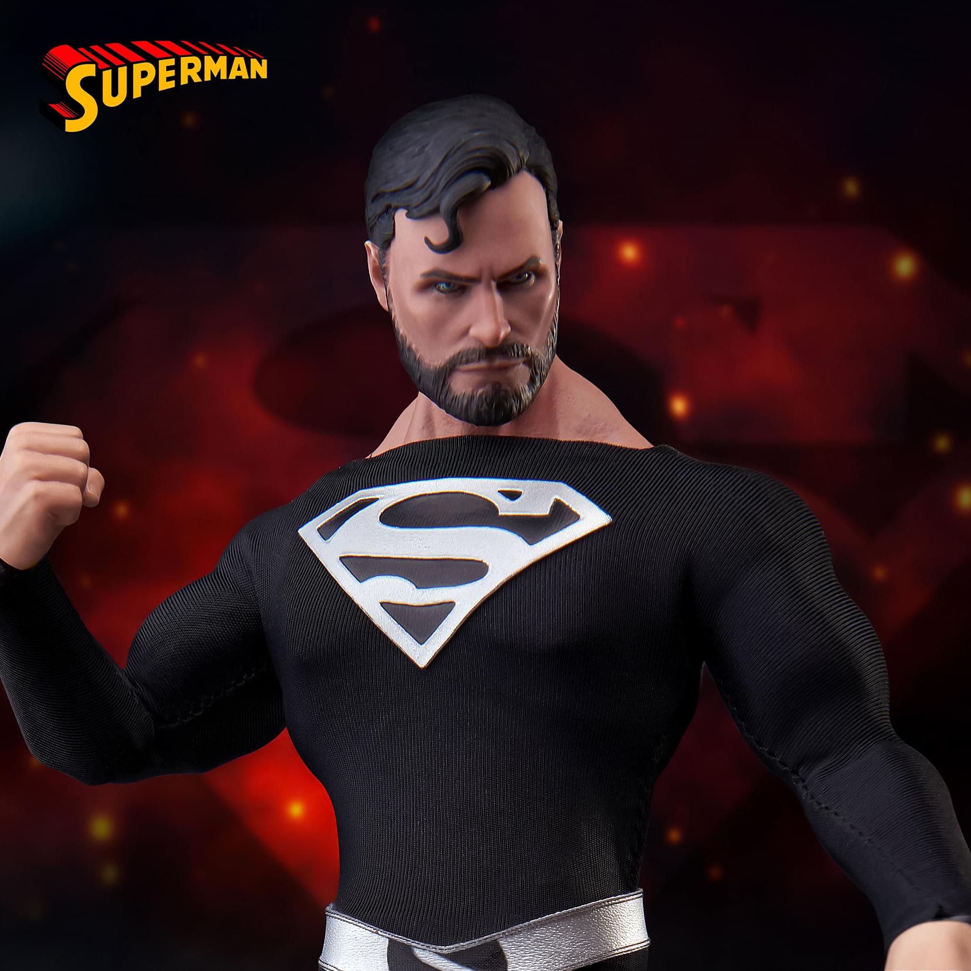 DC Comics Dynamic 8ction Heroes | DAH-45SP Superman (Black Suit Ver.)